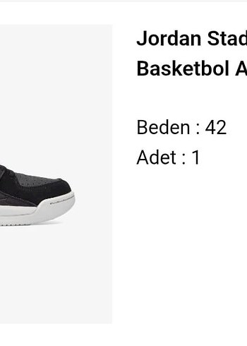 Jordan Stadium 90 Siyah Nike Basketbol Ayakkabısı 42 numara - Görsel 12