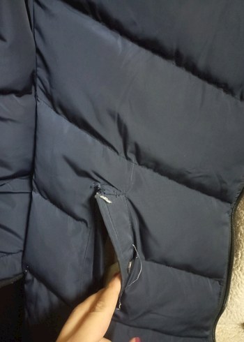 Kürk Detaylı Lacivert çocuk Kışlık Mont - Görsel 4