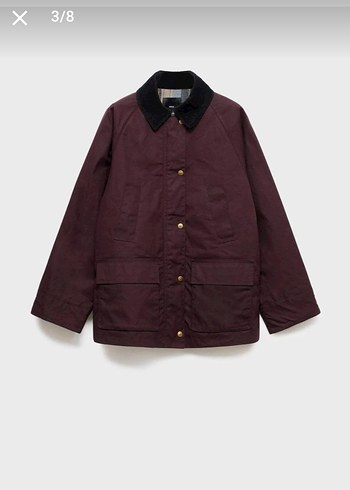 Mango Bordo Kadın Parka - Görsel 6