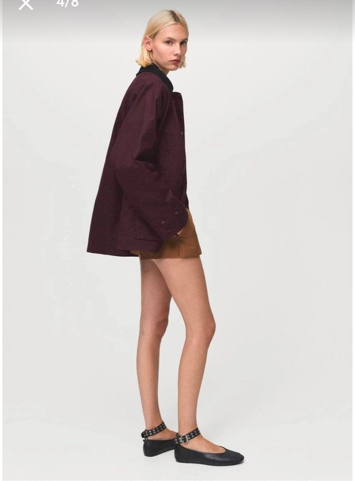 Mango Bordo Kadın Parka - Görsel 4