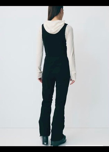 H&M İçi Tüylü Bahçıvan Tipi Kayak Pantolonu - Görsel 4