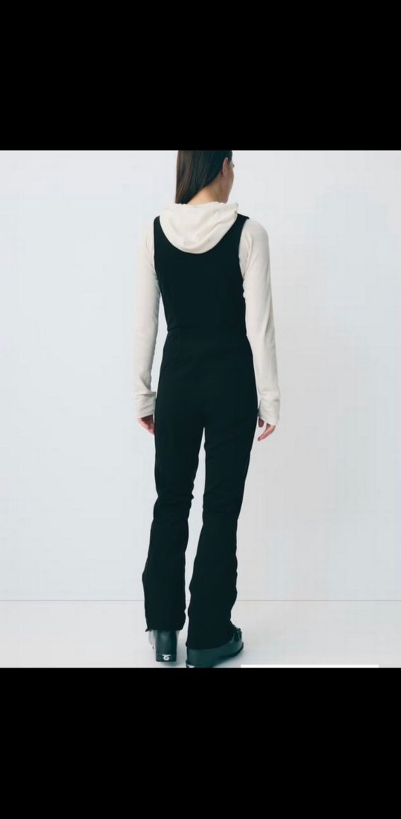 H&M İçi Tüylü Bahçıvan Tipi Kayak Pantolonu - Görsel 4