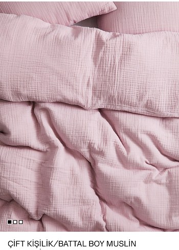 H&M Çift Kişilik Muslin Nevresim Takımı - Görsel 2