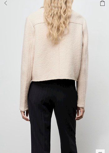 Mango Cepli yün ceket - Görsel 4