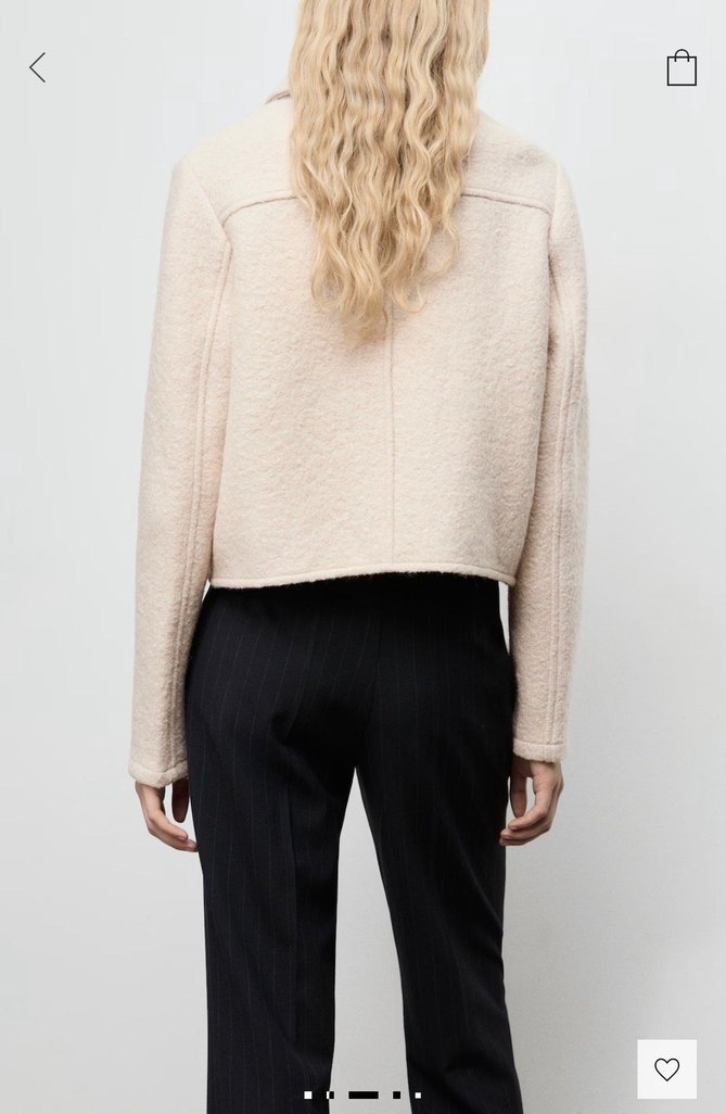 Mango Cepli yün ceket - Görsel 4