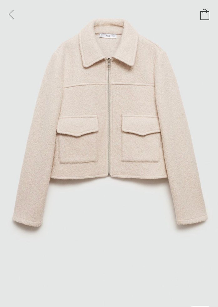 Mango Cepli yün ceket - Görsel 5