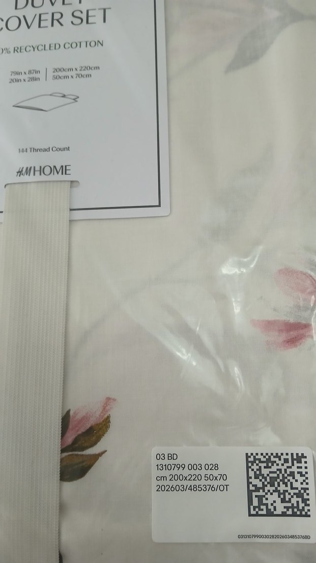 H&M Kişilik Pamuklu Çiçek Desenli Nevresim Seti - Görsel 5