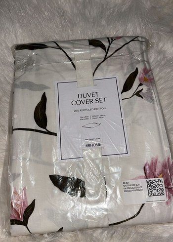 H&M Pamuklu Çift Kişilik Çiçekli Nevresim Takımı - Görsel 4