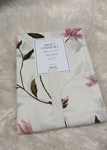H&M Pamuklu Çift Kişilik Çiçekli Nevresim Takımı - Görsel 3