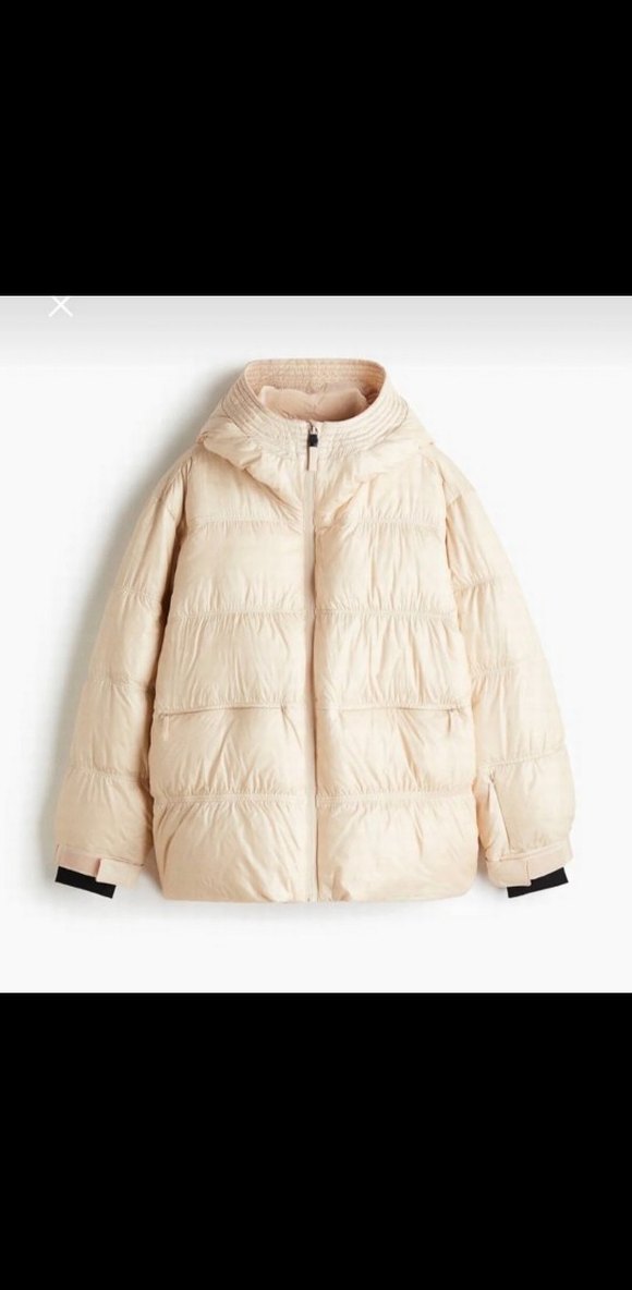 Bej Fermuarlı Kadın Kışlık Mont - Görsel 3