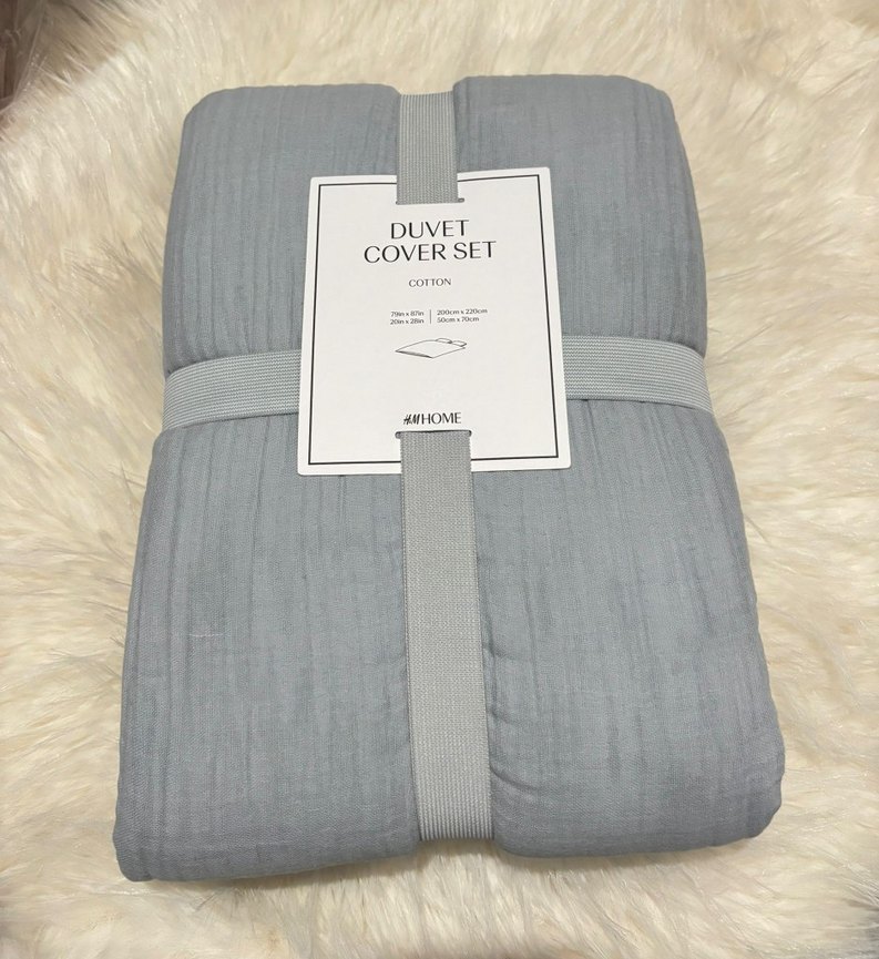 H&M Çift Kişilik Muslin Nevresim Takımı - Görsel 3