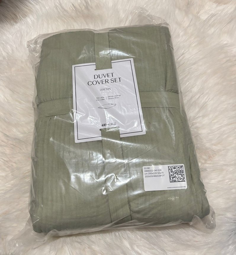 H&M Çift Kişilik Muslin Nevresim Takımı - Görsel 5