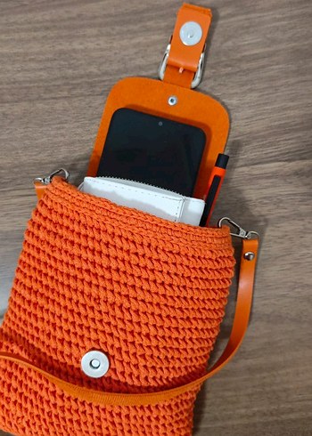 Bohem Tarz Örgü Kadın Çapraz Çanta - Görsel 2