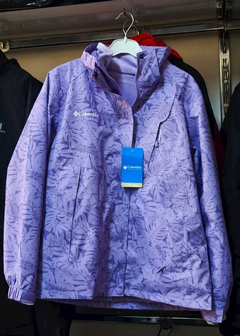 Columbia Mor Baskılı Fermuarlı Kadın Ceket - Görsel 3