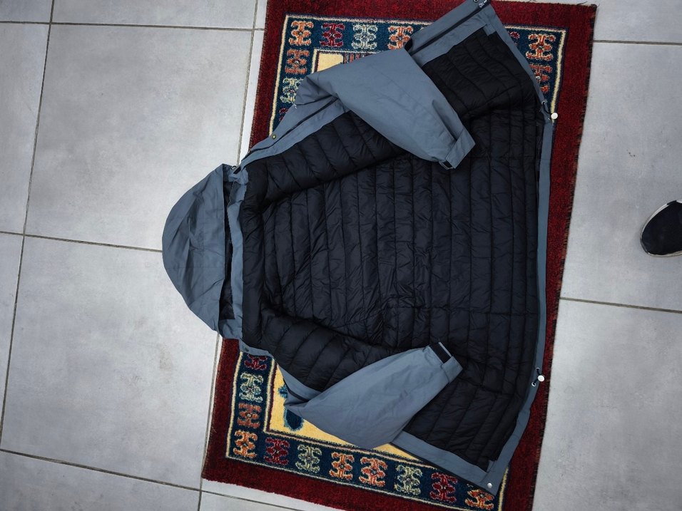 Gri Erkek Streetwear mont  Rahat Kesim - Görsel 3