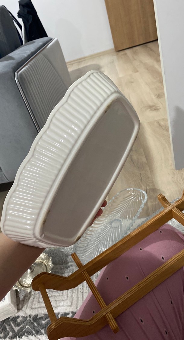 Minimalist Beyaz Seramik Servis Fırına Dayanıklı — görsel 4/6