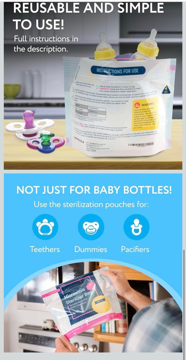 Impresa Biberon Sterilizasyon Poşeti - Görsel 4