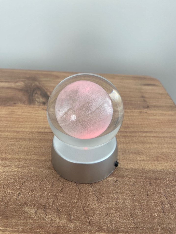 Işıklı Dekoratif Kristal Top - Görsel 2