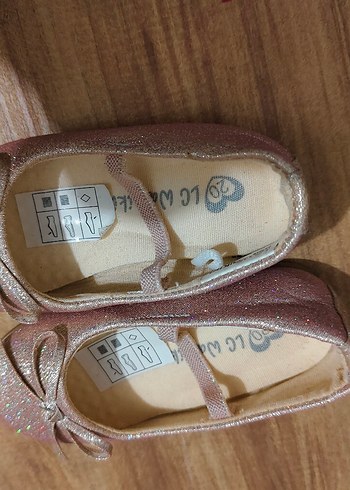 Pembe Parlak Simli Kız Babet Hiç giyilmedi - Görsel 3