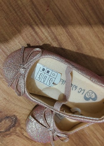 Pembe Parlak Simli Kız Babet Hiç giyilmedi - Görsel 2