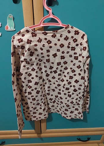 Kız Çocuk Uzun Kollu Baskılı Tişört - Görsel 3