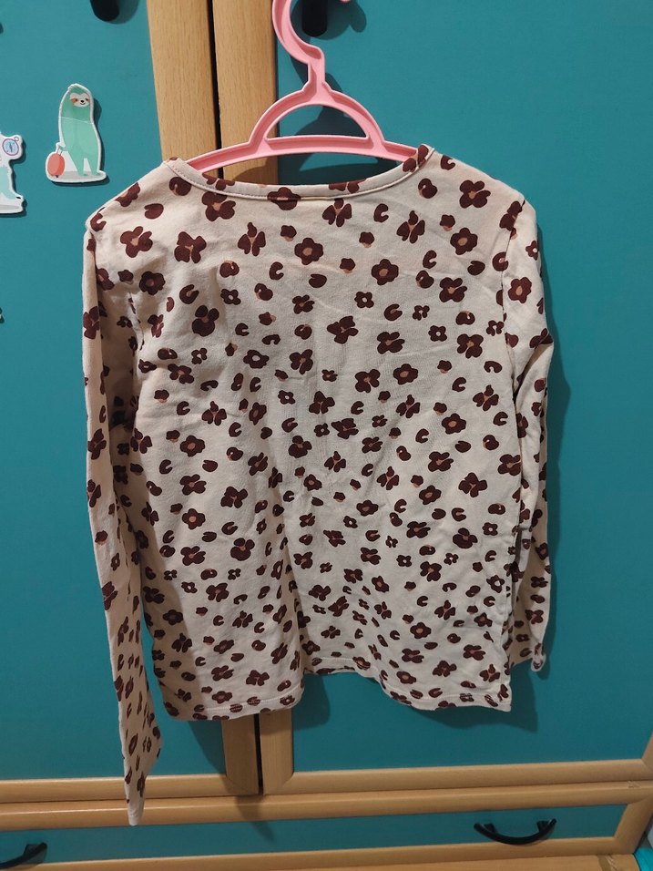 Kız Çocuk Uzun Kollu Baskılı Tişört - Görsel 3