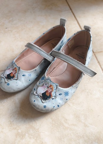 Kız Çocuk Mavi Baskılı Tokalı Babet - Görsel 2