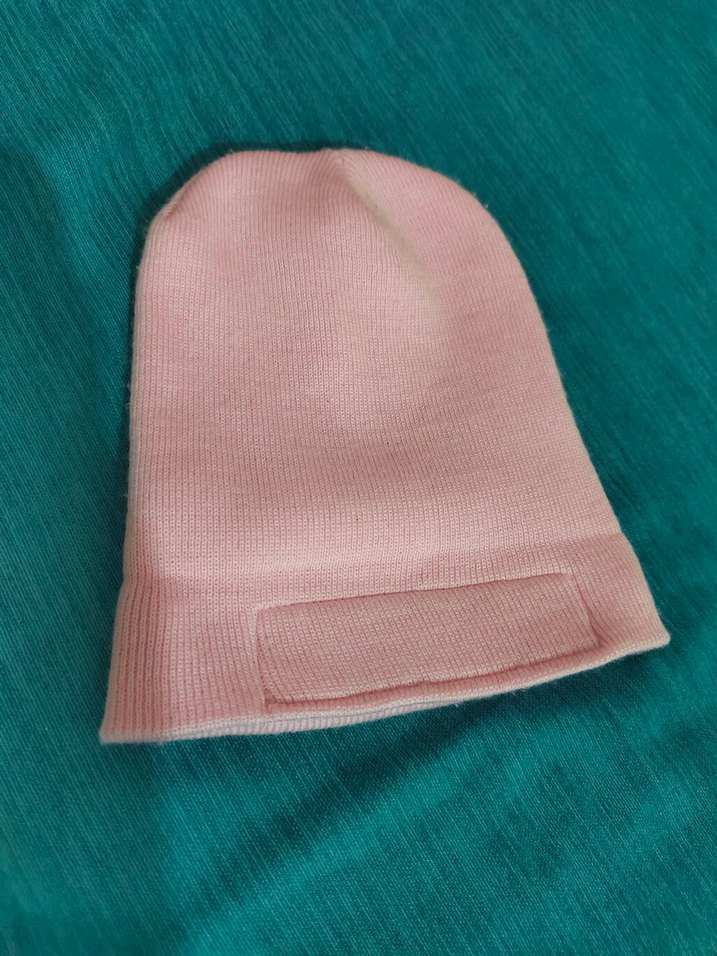 Pembe Örgü Kadın Bere - Görsel 2