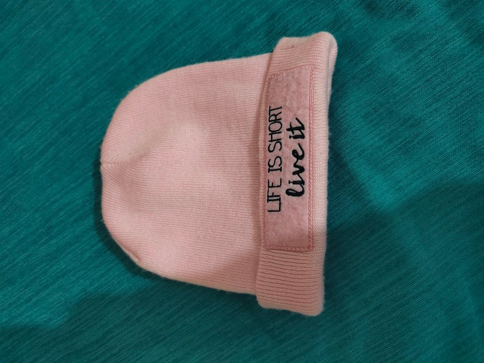 Pembe Örgü Kadın Bere - Görsel 3