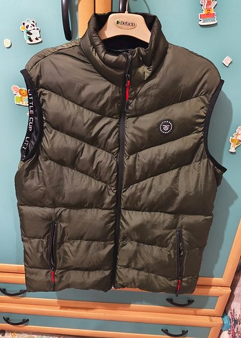 Gri Erkek Spor Yelek - Görsel 6