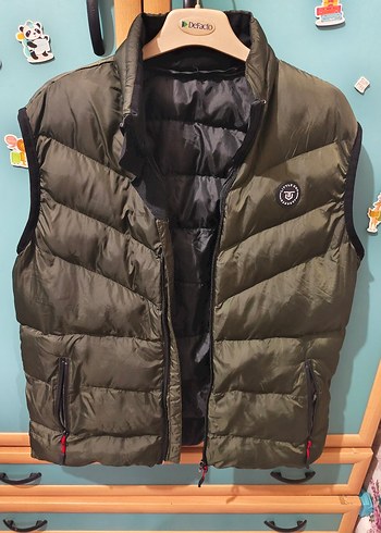 Gri Erkek Spor Yelek - Görsel 2