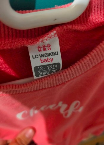 Pembe Baskılı Uzun Kollu Kız Sweatshirt - Görsel 2