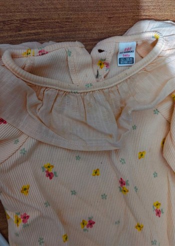 Kız Çocuk Fırfırlı Uzun Kollu Bluz - Görsel 2