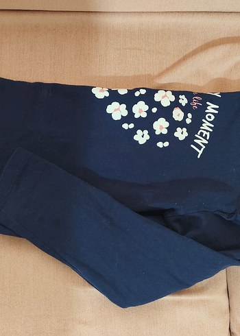 Kız Çocuk Lacivert Uzun Kollu Baskılı Tişört - Görsel 3