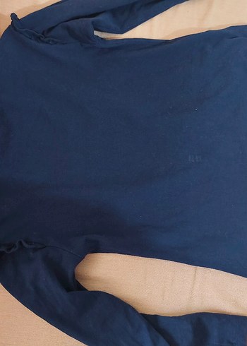 Kız Çocuk Lacivert Uzun Kollu Baskılı Tişört - Görsel 2