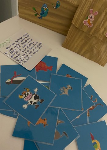 Pastel Mavi Hayvan Figürlü Çocuk Oyuncak Seti - Görsel 2