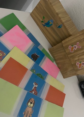 Pastel Mavi Hayvan Figürlü Çocuk Oyuncak Seti - Görsel 3