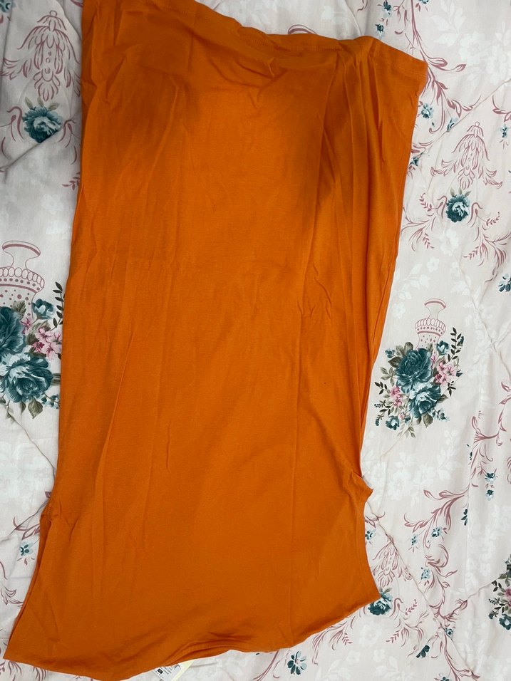 Turuncu Bohem Salaş Hamile Bluz - Görsel 2