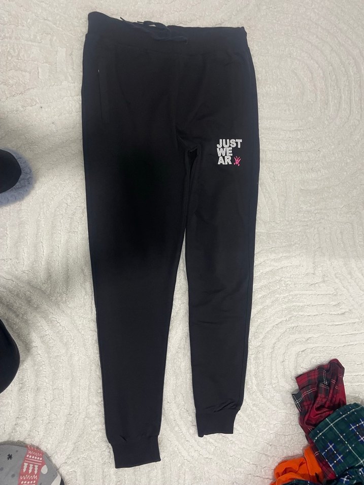 Siyah Baskılı Fermuarlı Erkek Eşofman Altı - Görsel 4