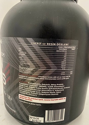 NutriKing Ultra Premium Gain Mass 3000g Toz - Görsel 2