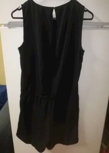 Siyah Kolsuz Midi Kadın Tulum - Görsel 6