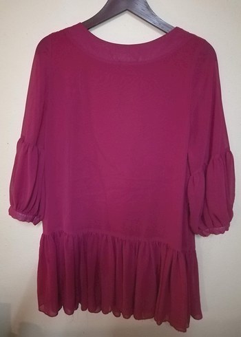 Pembe Renkli Uzun Kollu Bohem Tunik - Görsel 3