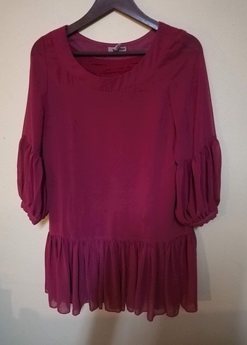 Pembe Renkli Uzun Kollu Bohem Tunik - Görsel 2