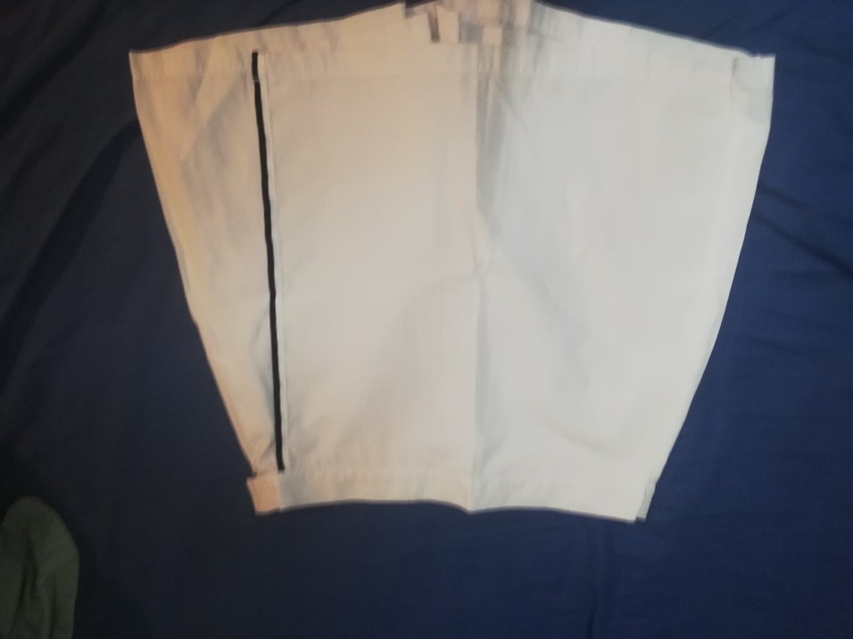 Beyaz Pliseli Hamile Midi Şort - Görsel 4