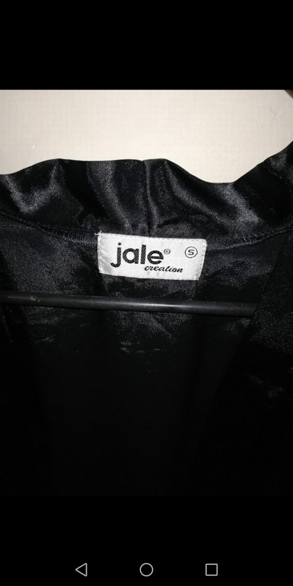 Siyah Uzun Kollu Uzun Siyah Kadın Giyimi - Görsel 3