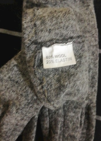 Gri Örgü Kadın Eldivenleri - Görsel 5