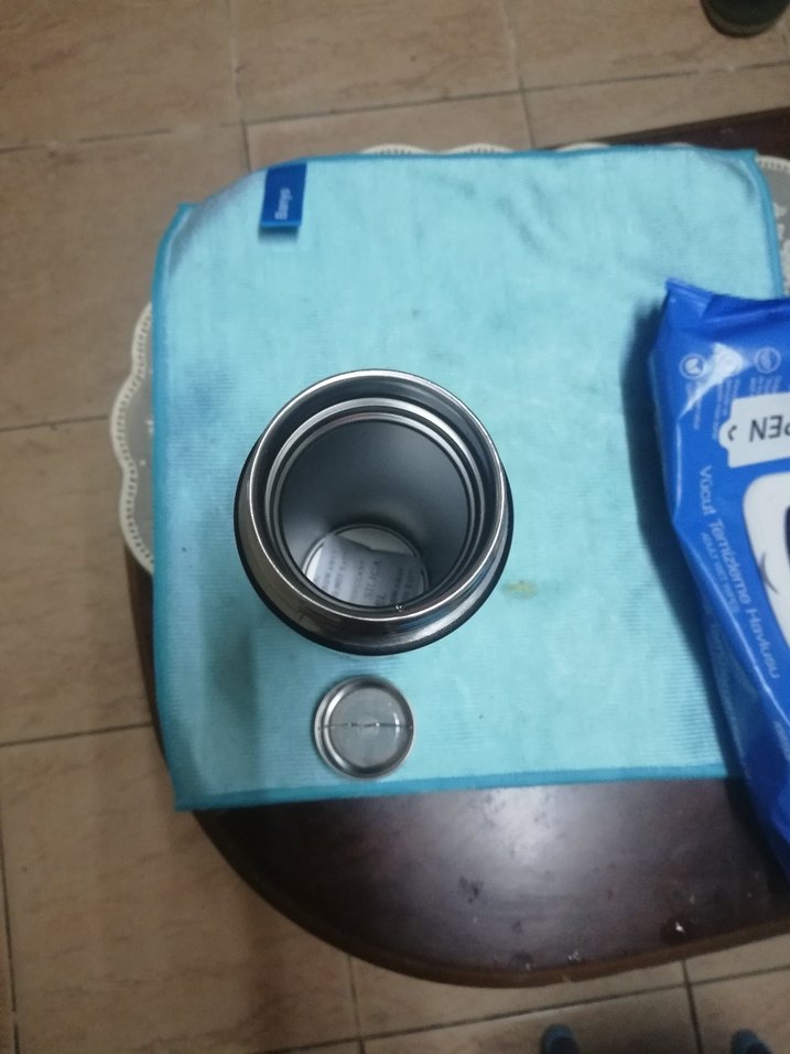 Parlak Siyah Çocuk Termos Şişesi - Görsel 3