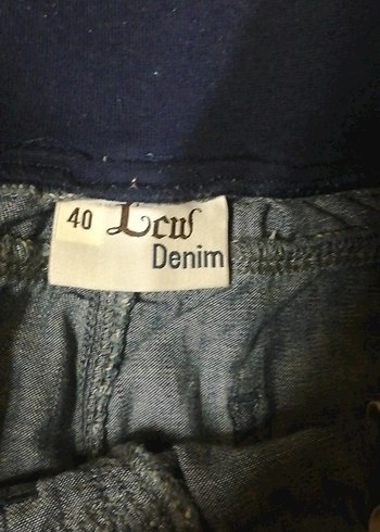 Düğmeli Koyu Mavi Hamile Mini Şort - Görsel 4