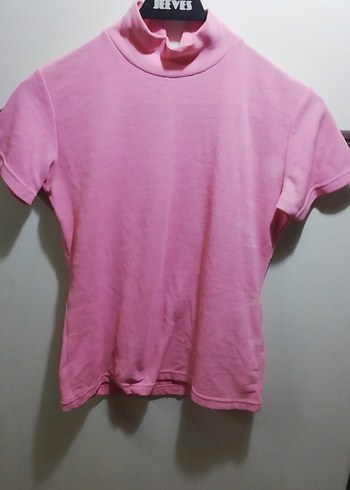 Pembe Kısa Kollu Polo Tişört - Görsel 4