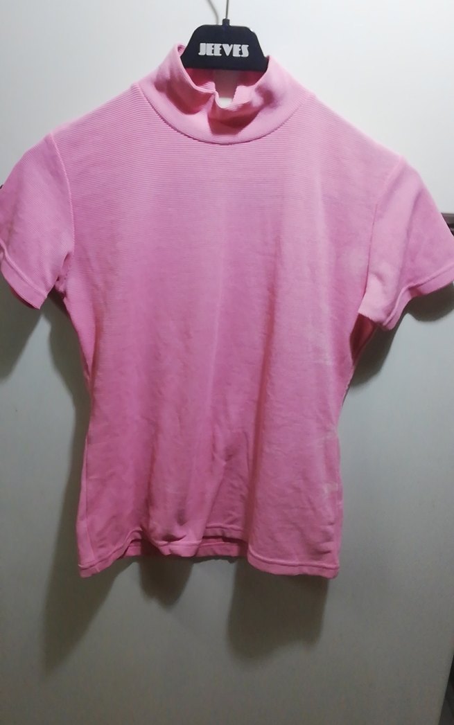 Pembe Kısa Kollu Polo Tişört - Görsel 4